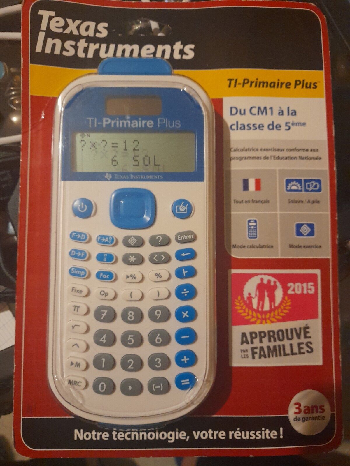 Calculatrice Texas Instruments TI-PRIMAIRE PLUS