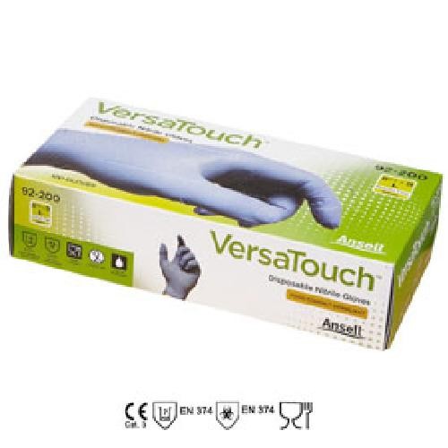 Gants nitrile jetables T7-8 -boite de 100- bleus