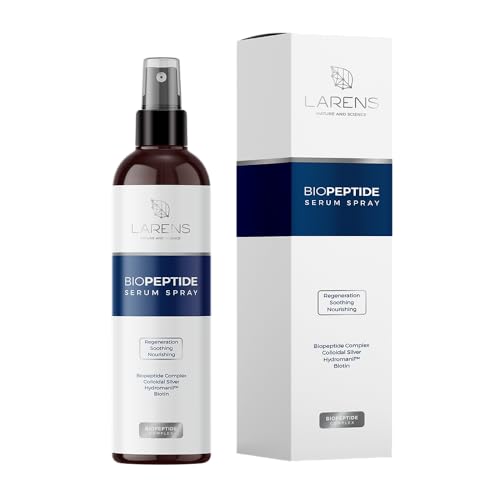 Larens Biopeptide Serum Spray 150 Ml – Regenerierendes Feuchtigkeitsspray Mit Biopeptid-Komplex & Kolloidalem Silber – Für Gesicht, Körper & Haare – B