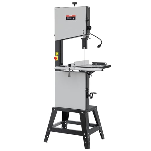 Vevor Bandsäge, 340 Mm, Tischsäge Mit Ständer, 440–846 U/Min Stufenlos Machbare Geschwindigkeit, 1100 W 1-1/2 Ps, 220 V, Für Die Holzbearbeitung Von A