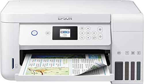 Epson Ecotank Et-2756 3-In-1 Tintenstrahl Multifunktionsgerät (Kopierer, Scanner, Drucker, Din A4, Duplex, Wifi, Display, Usb 2.0), Großer Tintentank,