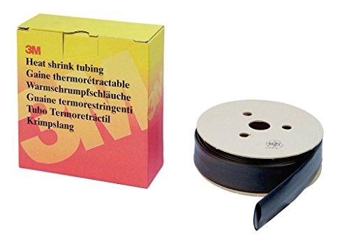 3M Hsr1,6 Hsr Dünnwandiger Warmschrumpfschlauch Auf Rolle, 1,6/0,8 Mm, 12 M, Schwarz