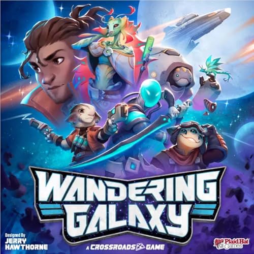 Plaid Hat Games | Wandering Galaxy Miniaturspiel Auf Englisch Für Kinder Ab 14 Jahren | Strategie- Und Kampfspiel Für 1-6 Spieler | Kooperative Weltra