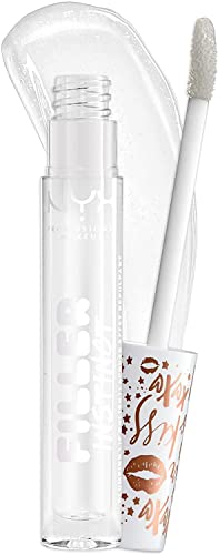 Nyx Professional Makeup Gloss Repulpant Filler Instinct, Brillant & Hydratant, Formule Vegan, Teinte : Let'S Glaze (01 Transparent)
