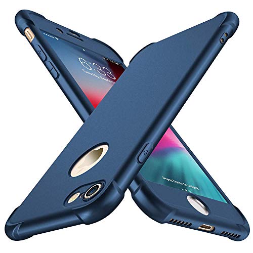 Oretech Coque Compatible Avec Iphone 7 Et Iphone 8, Avec 2 X Protecteur D'Écran En Verre Trempé Housse Hybride Robuste 2 En 1 Antichoc Ultra Mince Ant