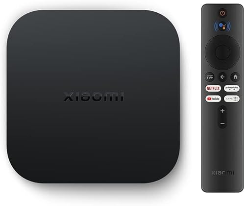 Mi Tv Box S 2Nd Gen Lecteur 4K Ultra Hd Streaming Bluetooth, Hdr, Wi-Fi, Assistant Google Avec Chromecast, Compatible Android, Commande Vocale De Rech