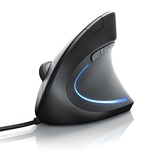 Csl - Souris Optique Tm137U - Modèle Verticale - Design Ergonomique - Prévention Du Syndrome De La Souris - De L'Épicondylite - Particulièrement Repos