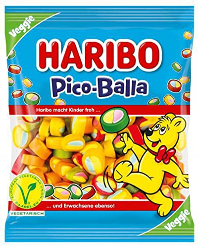 Haribo Bonbon,Pico Balla,Dragees,Bonbons,160 Gramme Total 1 Unité (Lot De 1)