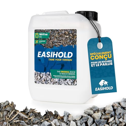 Easihold Rock - Liant Xl Pour Fixation De Pierres Détachées - 5 Litres (Coulage/Pulvérisation/Mélange Manuel)