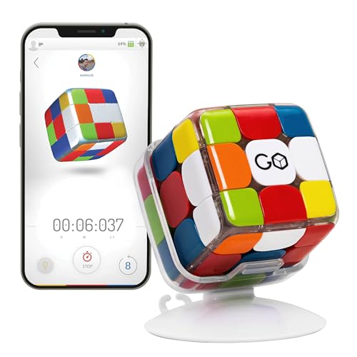 Gocube Edge, Le Cube Bluetooth Électronique Connecté - Cube De Vitesse Magnétique 3X3 Primé - Cube Intelligent Interactif Activé Par Application - Cas