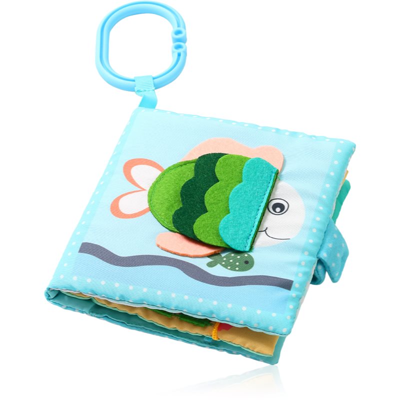 Babyono Reversible Sensory Cloth Book 0M+ Kontrastierendes Lehrbuch Sea World 1 St.