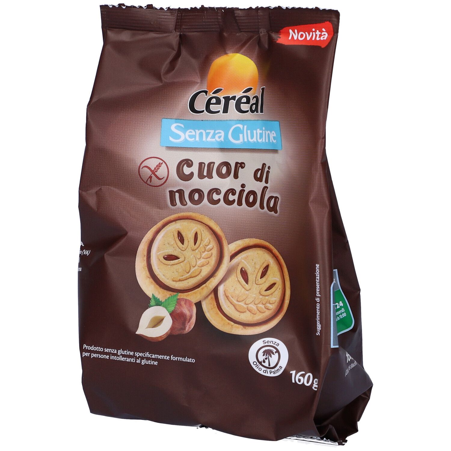 Cereal Senza Glutine Cuor Di Nocciola 160 g Biscotti