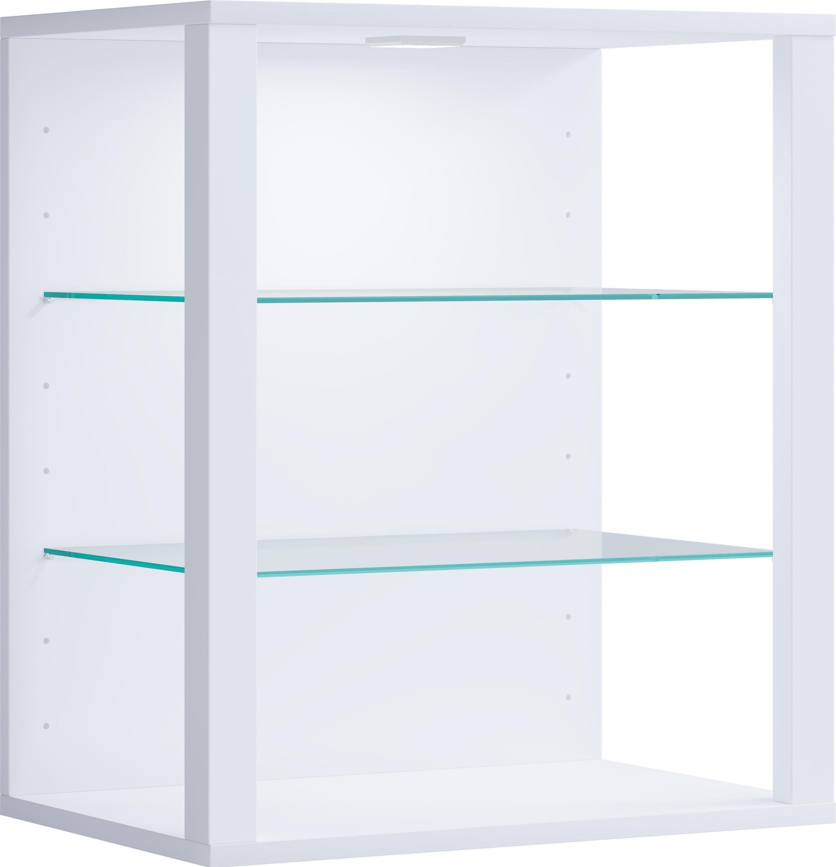 VCM, Vitrine + Buffetschrank, Holz Glas Stand Vitrine Glasol SW (52 x 35 x 60 cm)