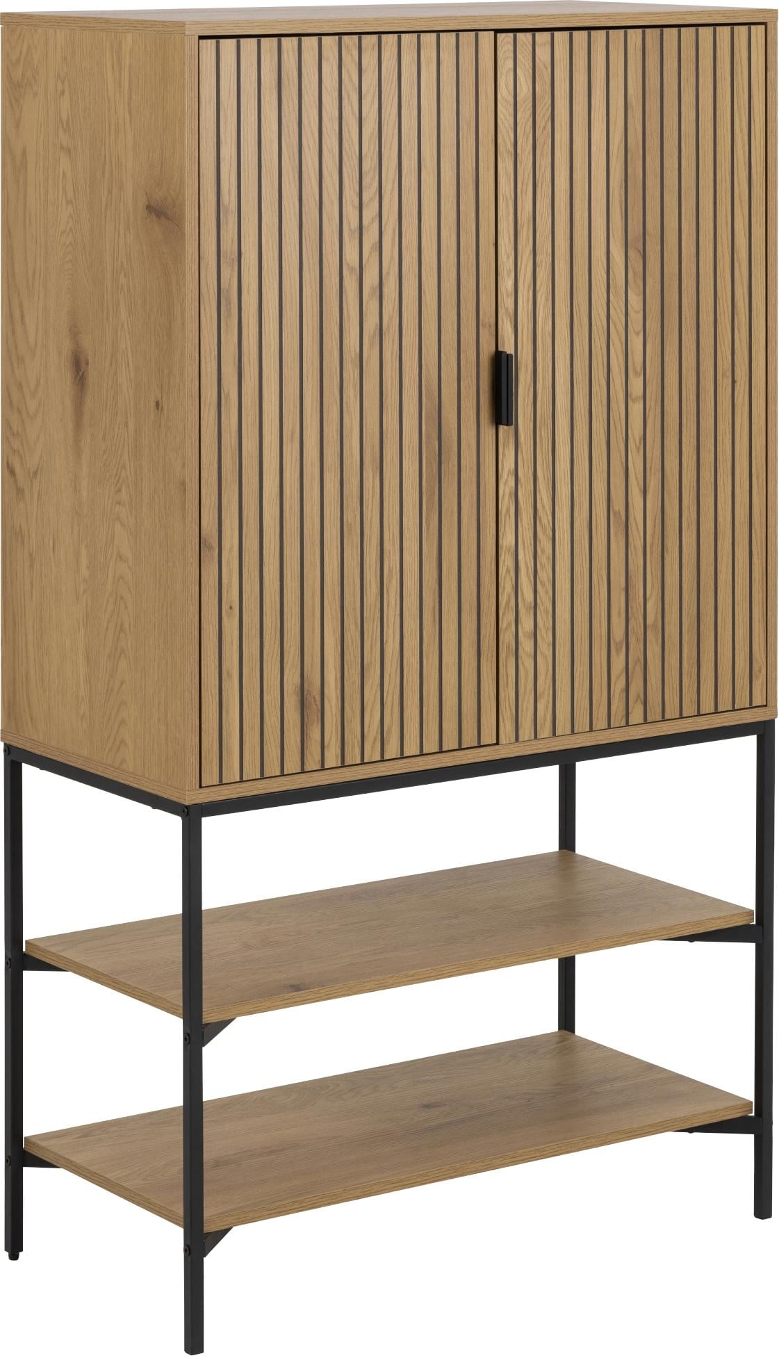 AC Design, Vitrine + Buffetschrank, Jaipur Schrank (140 x 80 x 40 cm)