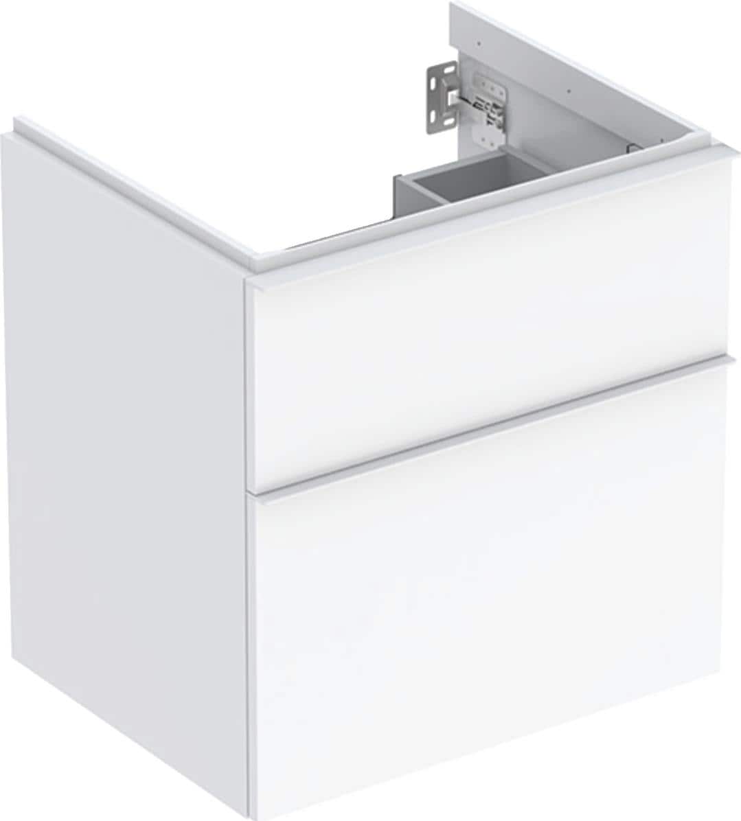 Geberit, Waschbeckenunterschrank, iCon wastafelonderkast 2 lade 59x47,6 cm, wit