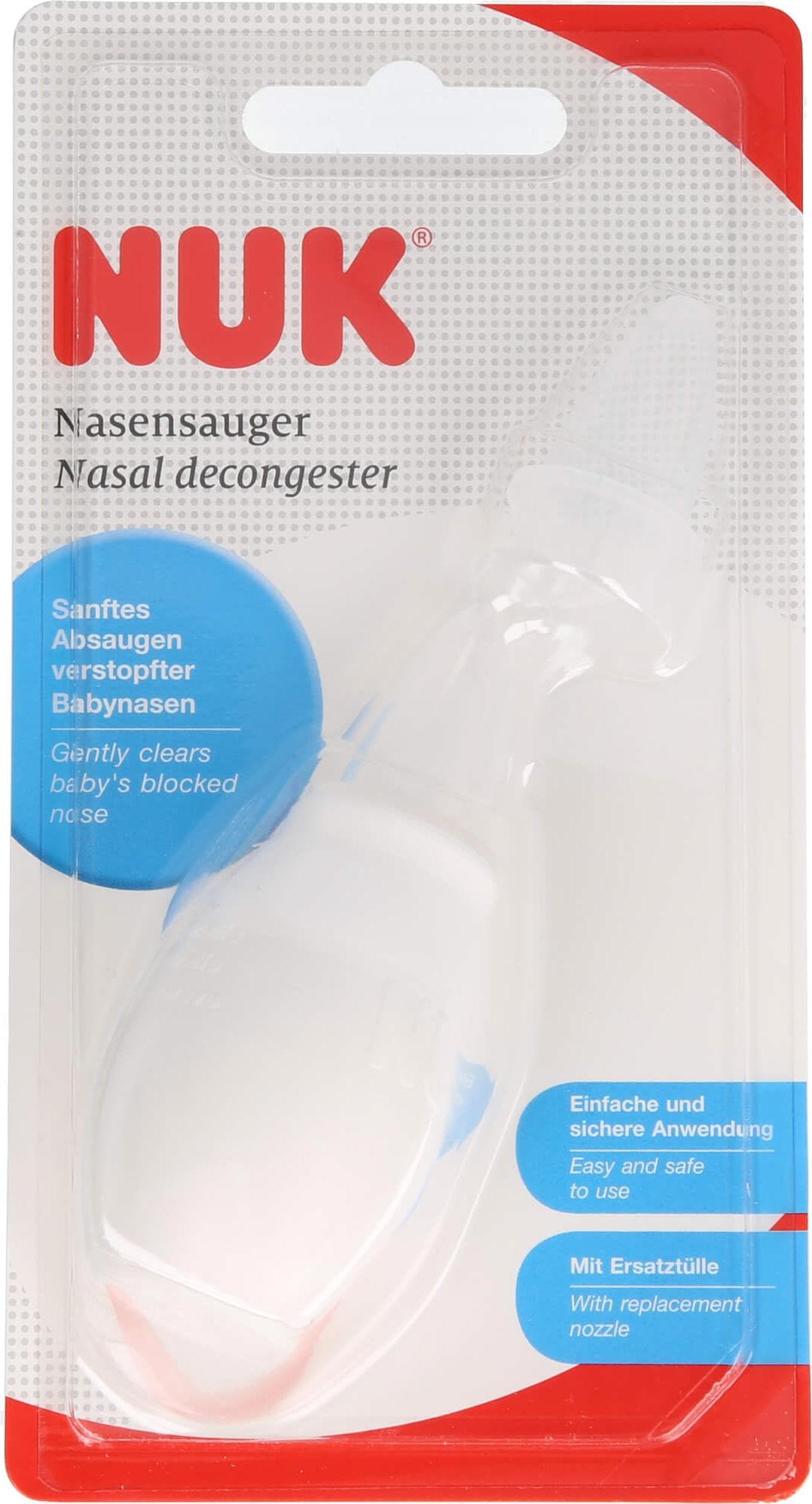 NUK, Nasensauger, Nasensauger, zum sanften und sicheren Absaugen verschnupfter Babynasen