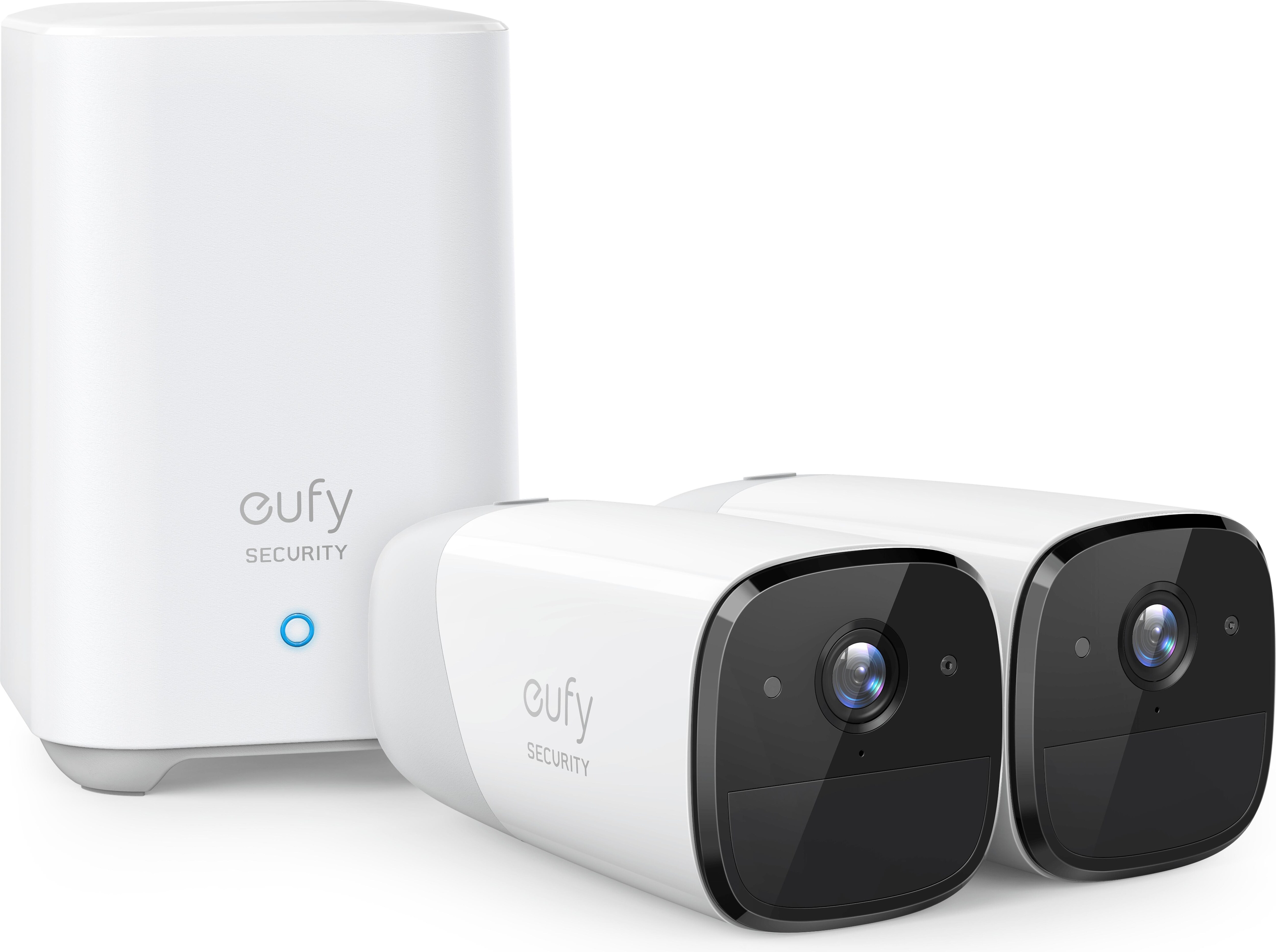 eufy eufyCam 2 Pro 2er-Set (2304 x 1296 Pixels), Netzwerkkamera, Weiss