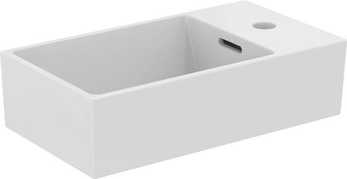 Ideal Standard, Waschbecken, IDS Handwaschbecken EXTRA Abl. re 1 HL 450x250x150mm weiß (250 mm, 450 mm)