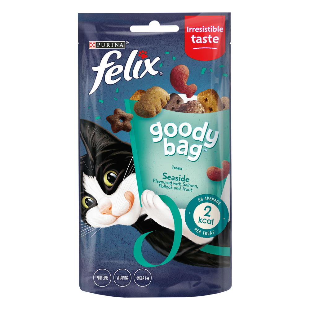 Felix Goody Bag Treats Seaside Mix - Multibuy: 3 X 60G