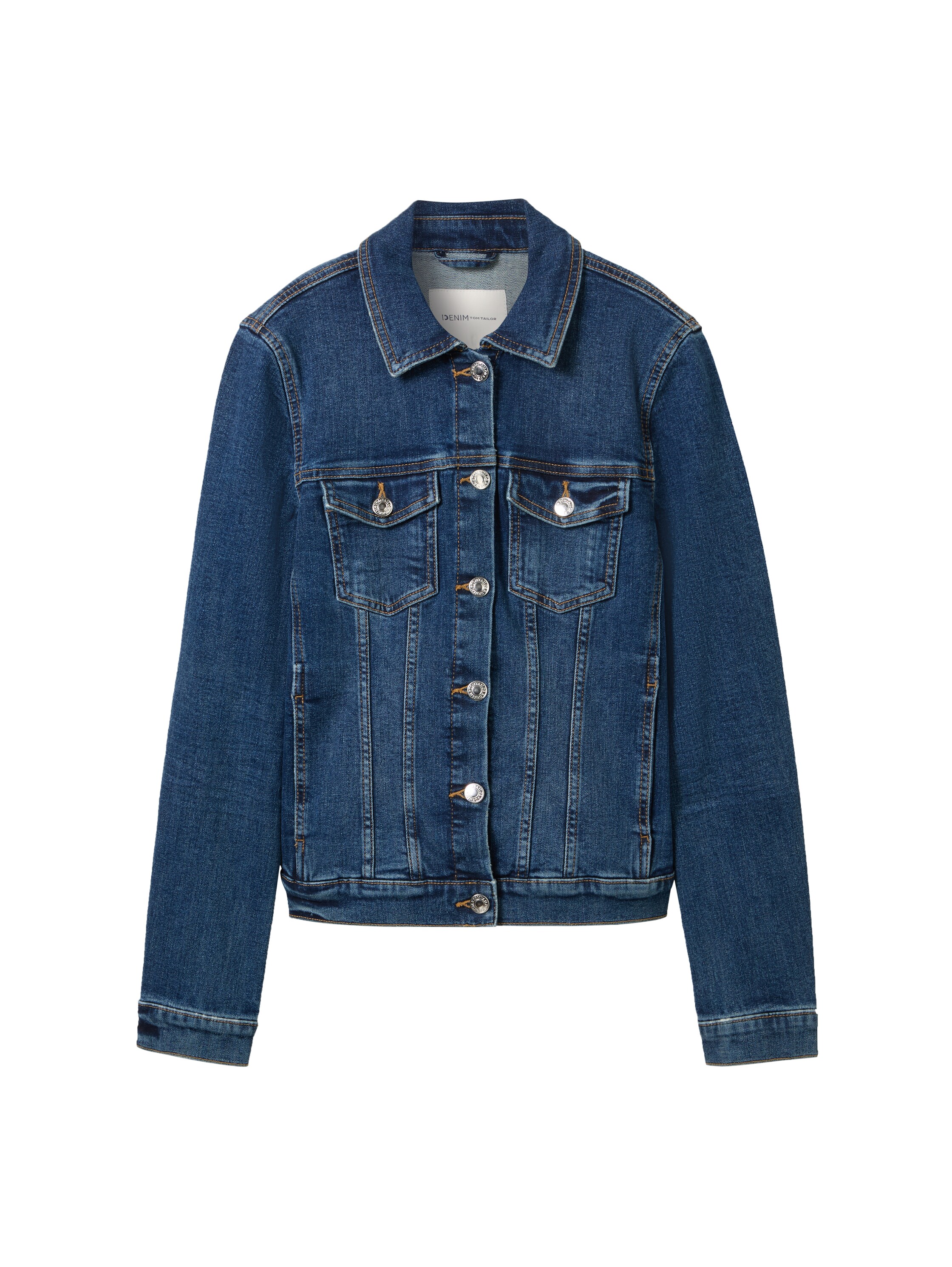 Denim Tom Tailor easy denim jacket Damen used mid stone blue denim, Gr. L