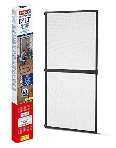 Tesa Insectstop Falt Moskitonetz Für Tür - Alu-Rahmen + Fliegengitter 100X220Cm