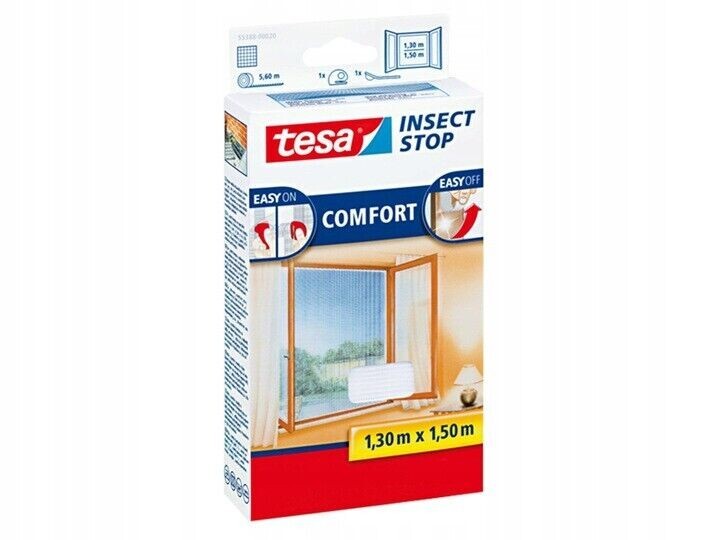 Retoure Tesa Fliegengitter Comfort Für Fenster Insekten Schutz Netz 1,30*1,50
