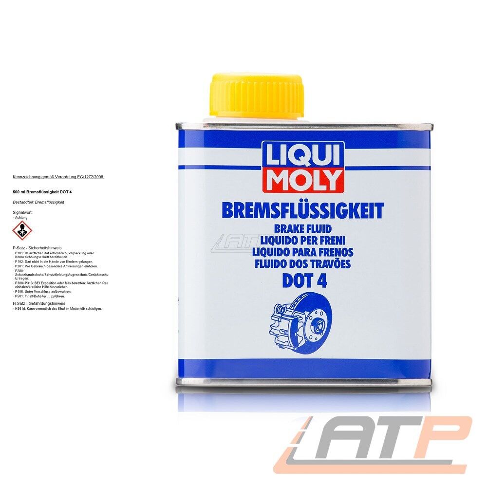 Liqui Moly 500 Ml Bremsflüssigkeit Dot 4 Bremse Brake Fluid Bremssystem