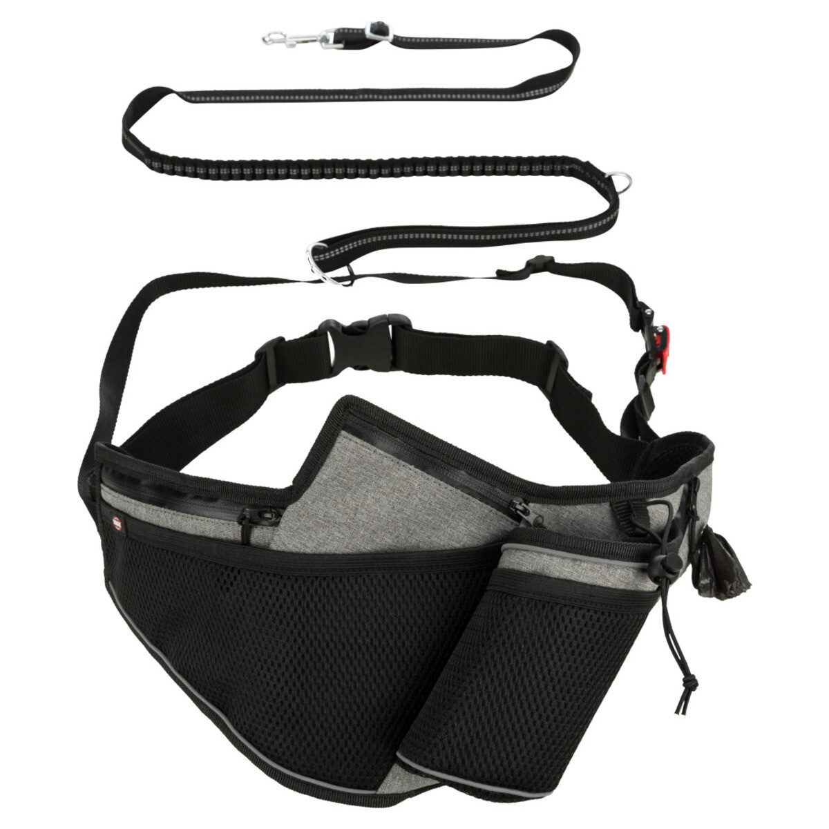 Trixie Jogginggurt Mit Leine Grau/Schwarz Für Hunde, Uvp 29,99 Eur, Neu