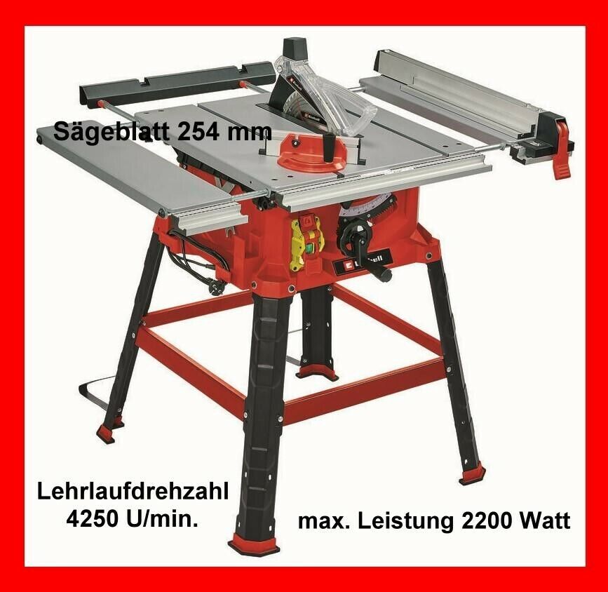 Tischkreissäge Einhell Tc-Ts 2225 U Kreissäge Baukreissäge Säge 2200 Watt B-Ware