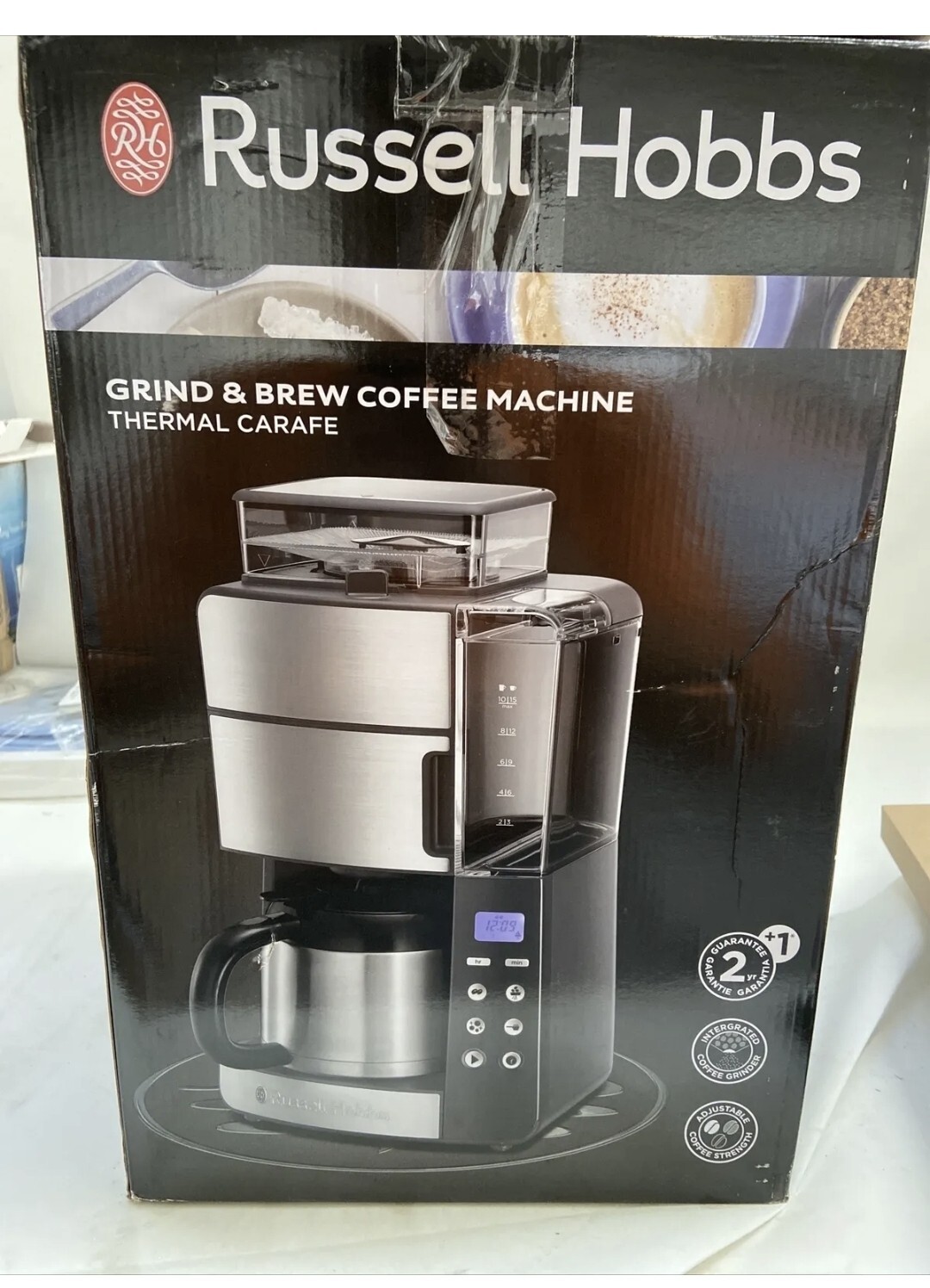 Russell Hobbs 25620-56 Grind And Brew 1000W 1L Thermo-Kaffeeautomat -...