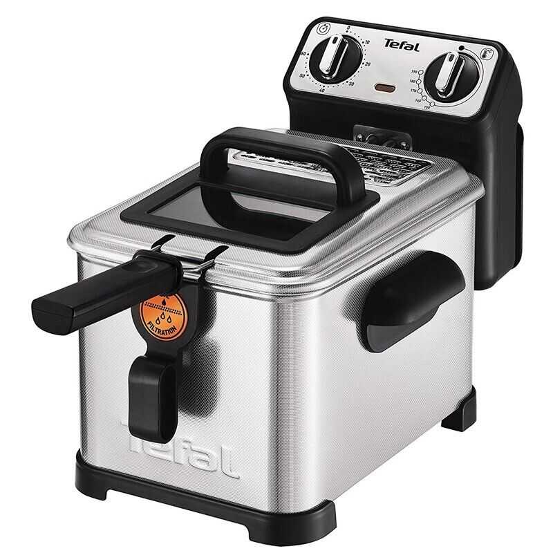Tefal Fr5101 Fritteuse Filtra Pro Inox And Design Fassungsvermögen 1,2 Kg