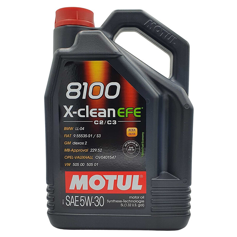 Motul 8100 X-Clean Efe 5W-30 5 Liter Motoröl