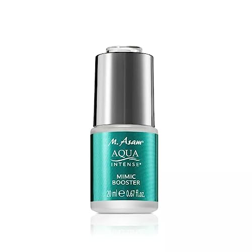 M. Asam Aqua Intense Mimic Booster Serum (20 Ml) – Hyaluronserum Mit High-Tech Peptid, Gezielten Glättung Von Mimikfalten, Reduziert Krähenfüße, Stirn