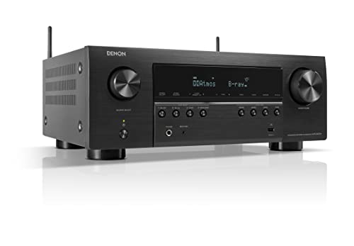 Denon Avr-S970H 7.2-Kanal Av-Receiver, Hifi Verstärker Mit Dolby Atmos, Dts:X, 6 Hdmi Eingängen Und 2 Ausgängen, 8K Hdmi, Bluetooth, Wlan, Airplay 2, 