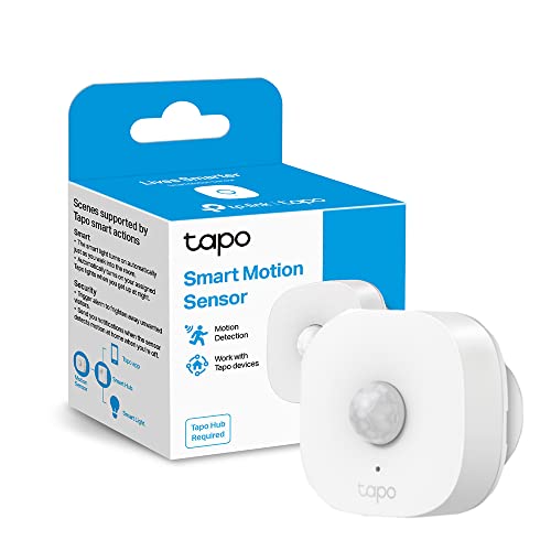 Tp-Link Tapo Smart Bewegungssensor, Flexible Empfindlichkeitssteuerung, Magnetische Montage, Batterie Enthalten, Einfache Installation, Arbeit Mit Ale