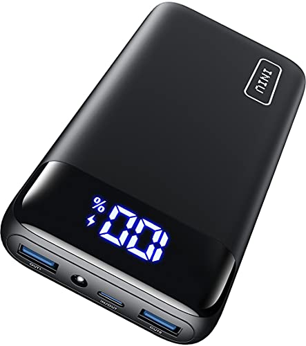 Iniu Power Bank, 22,5W Schnellladung 20000Mah Pd3.0 Qc4.0 Tragbares Ladegerät, 3A Usb C Ausgang Powerbank Mit Taschenlampe Led Display Akku Für Iphone
