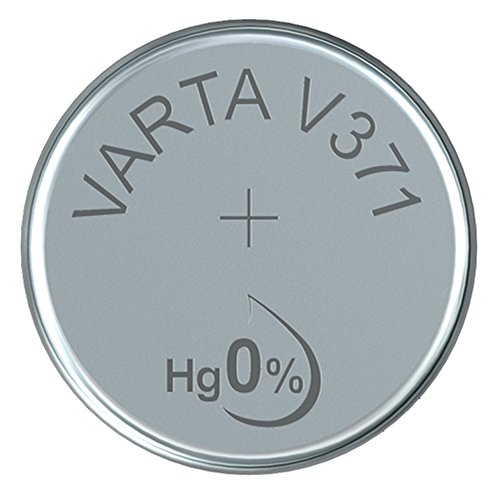 Varta 14501371 - Knopfzellen-Batterie V371 Mit 1,5 Volt, Kapazität 44 Mah, Chemisches System Silberoxid, Für Elektronische Alltagsgeräte Zur Sicherste