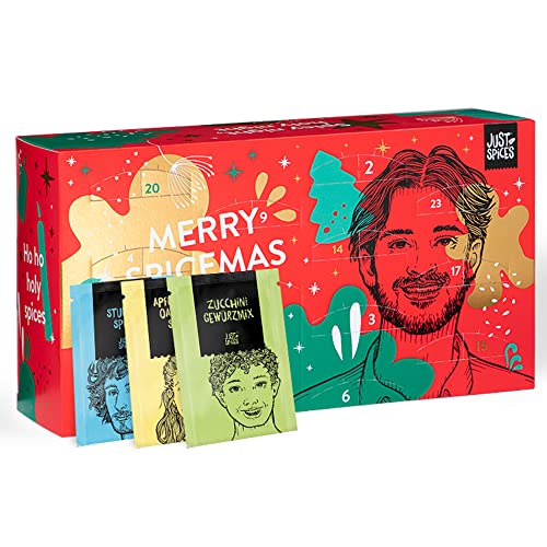 Just Spices Gewürz Adventskalender 2023 I Weihnachtskalender Mit 24 Gewürzmischungen + Rezepten I Hochwertige Gewürze Als Geschenk Für Männer Und Frau