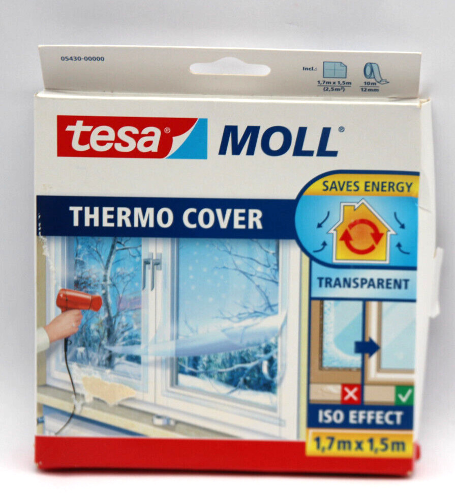 Tesa Tesamoll® Thermo Cover Fensterisolierfolie 1,7M X 1,5M Transparent