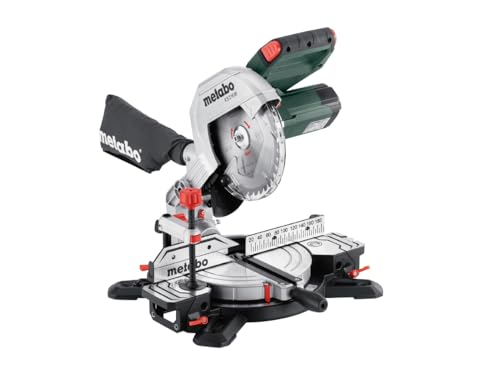 Metabo Ks 216 M Kappsäge (Karton, M-Klasse, Mit Sägeblattneigung, Robuste Bauweise, Effektive Spanabsaugung) 610216000