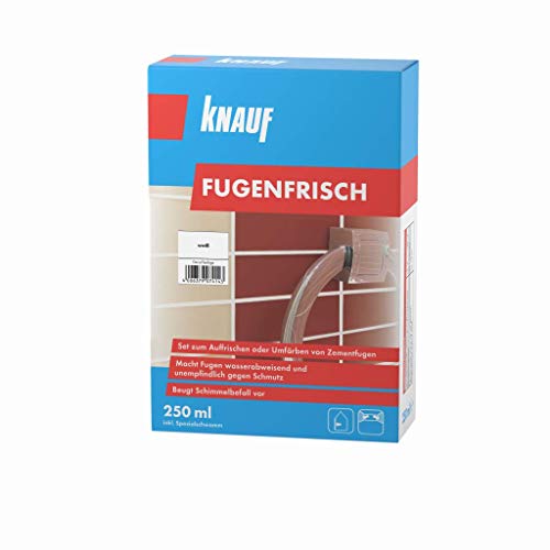 Knauf Fugen-Frisch Zur Farb-Auffrischung Alter Fugen – Spezialanstrich Zum Auffrischen Oder Färben Verblasster Zement-Fugen: Der Spezial-Reiniger Beug