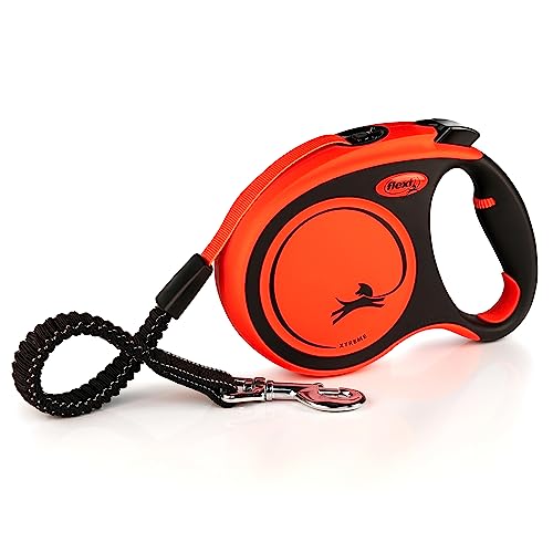 Flexi Rollleine Xtreme - Tape Leash Schwarz Orange, L (1Er Pack), Xt30T5.251.S Or