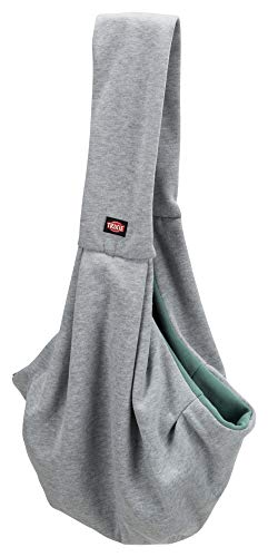 Trixie 28948 Junior Fronttasche, Hellgrau/Mint, L 9 X B 30 X H 45 Cm