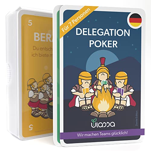 Delegation Poker Karten Set - 3-7 Personen - Für Agile Unternehmen Zur Effektiven Delegation Von Verantwortlichkeiten Im Team - Agile Management 3.0 -