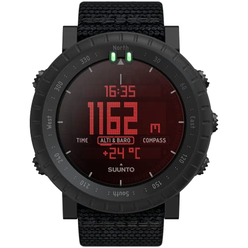 Suunto Core Alpha Stealth Outdoor-Uhr Mit Höhenmesser, Barometer Und Kompass