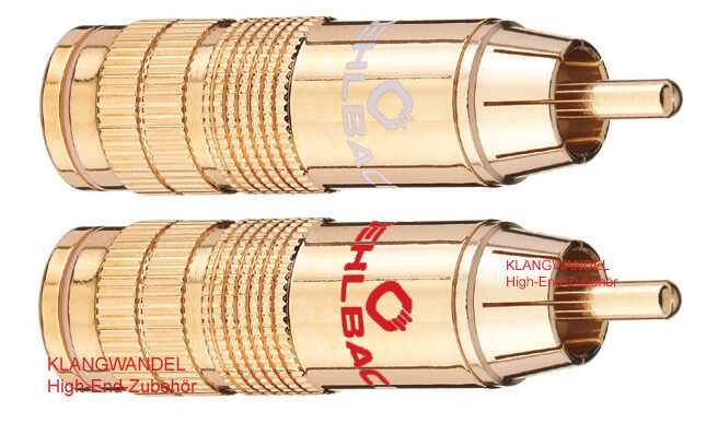 2 X Oehlbach Cjg 66 High-End Cinchstecker, Vergoldet, Für Kabel Bis 11Mm 4126