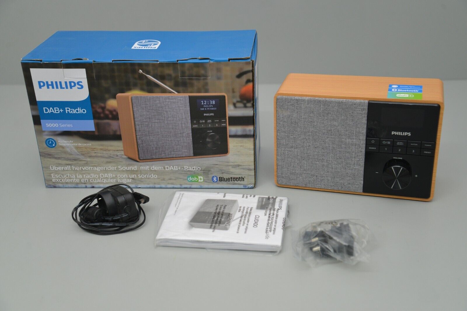 Philips R5505/10 Tragbares Radio, Autom. Digitales Tuning Neu Mit Rechnung