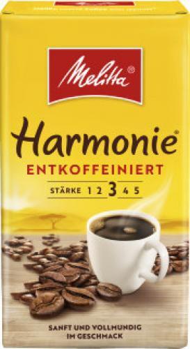 Melitta Harmonie Mild Entkoffeiniert 500G