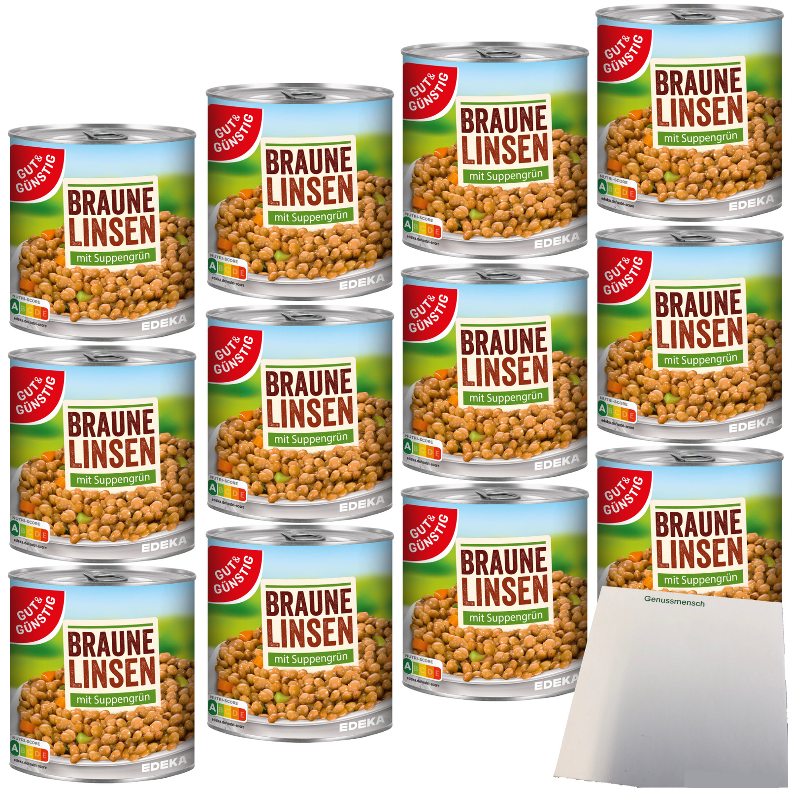 Gut&Günstig Linsen Mit Suppengrün Vpe 12X800G Dose Usy Block