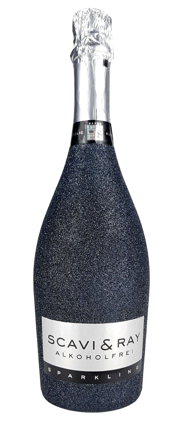 Scavi & Ray Alkoholfrei Sparkling 0,75L (<0,03% Vol) Bling Bling Glitzerflasche